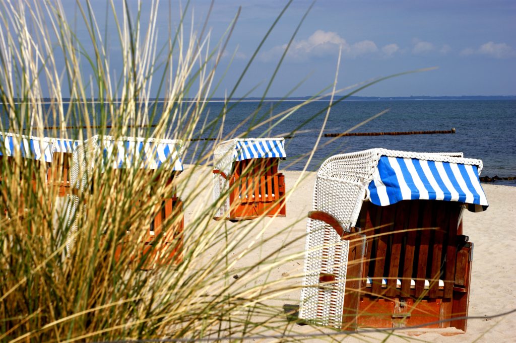 Strandkörbe am Ostseestrand, Ostseeinsel Usedom